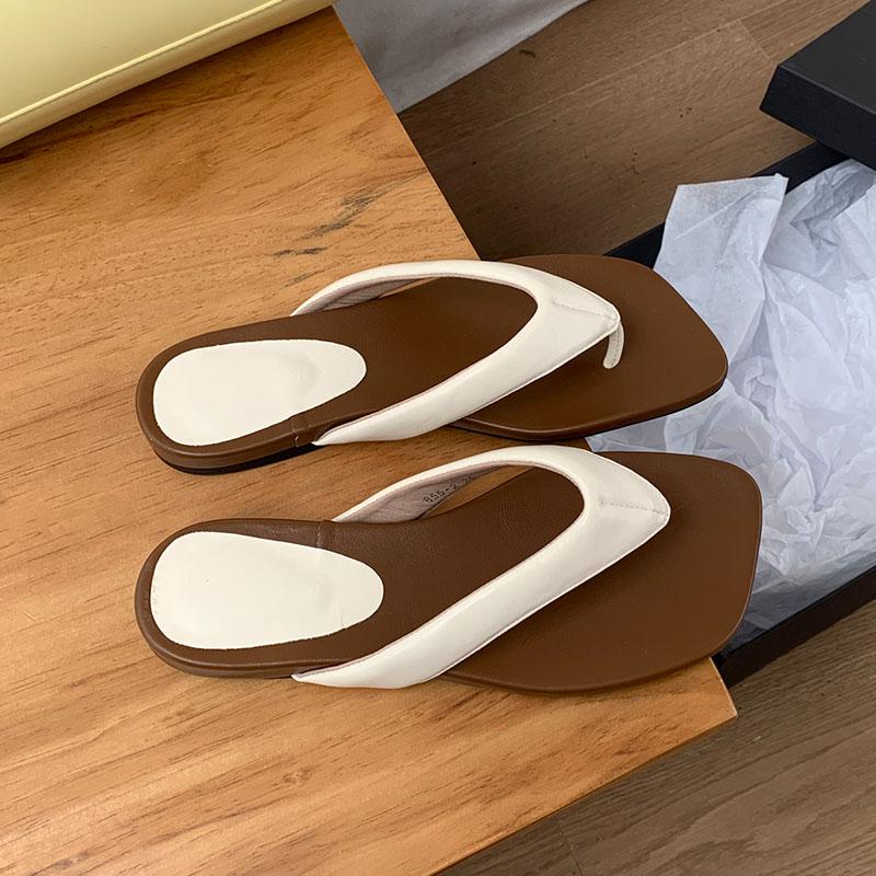 Мода 2025 Новая Мода Лето Пляж Женские Балетки Тапочки Обувь Уличные Женские Шлепанцы Женские Балетки Тапочки Обувь Шлепанцы 35 бежевый